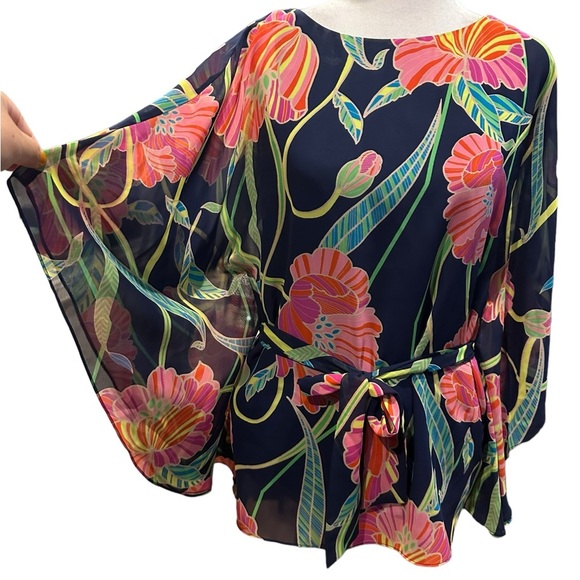 Trina Turk floral eye opener top size XS - Picture 7 of 14